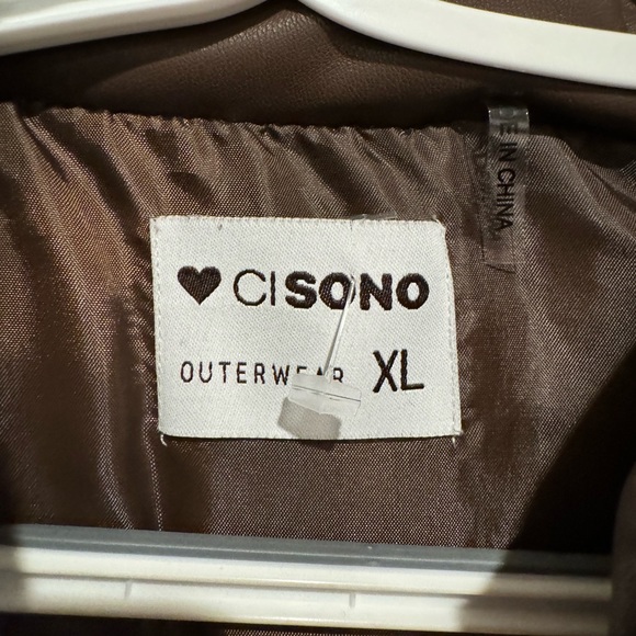 Ci Sono brown puffer vest - Picture 3 of 3